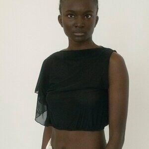 Belle Anna Noche Mesh Top S